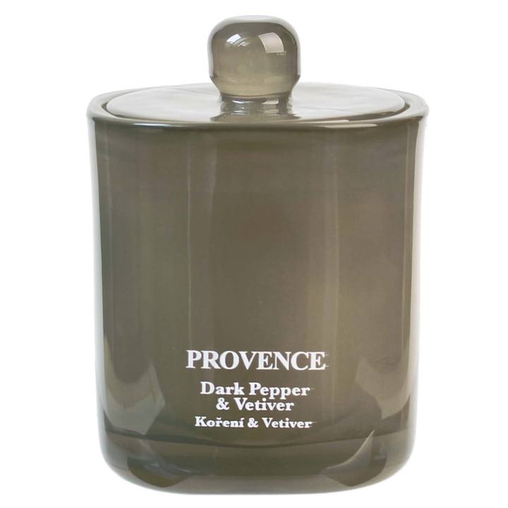 Vonná svíčka s víčkem MILA tmavý pepř a vetiver, 180 g 1