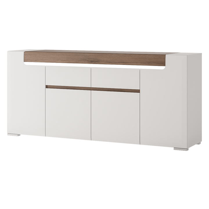 Sconto Komoda MILANO 2 alpská bílá/dub sanremo