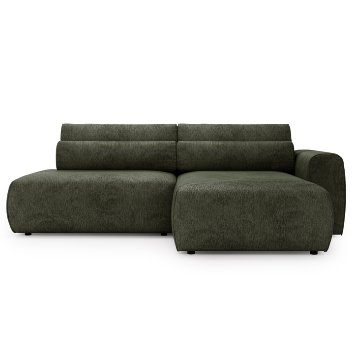 Sedací souprava MILIA pravá, tmavě zelená 1