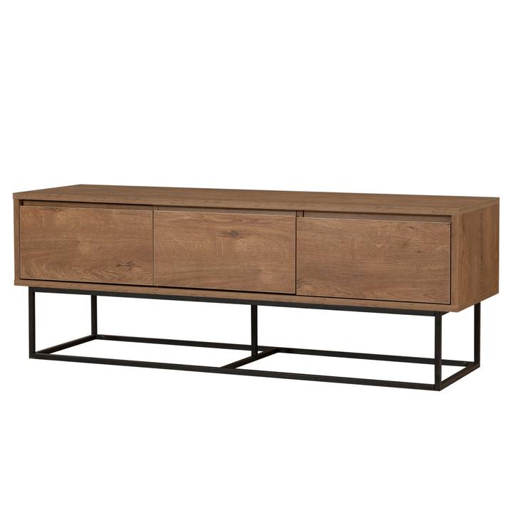 TV komoda MILO ořech/černá 1