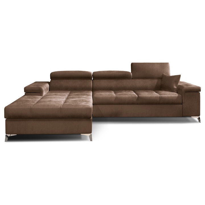Sconto Sedací souprava MIRKO levá, hnědá