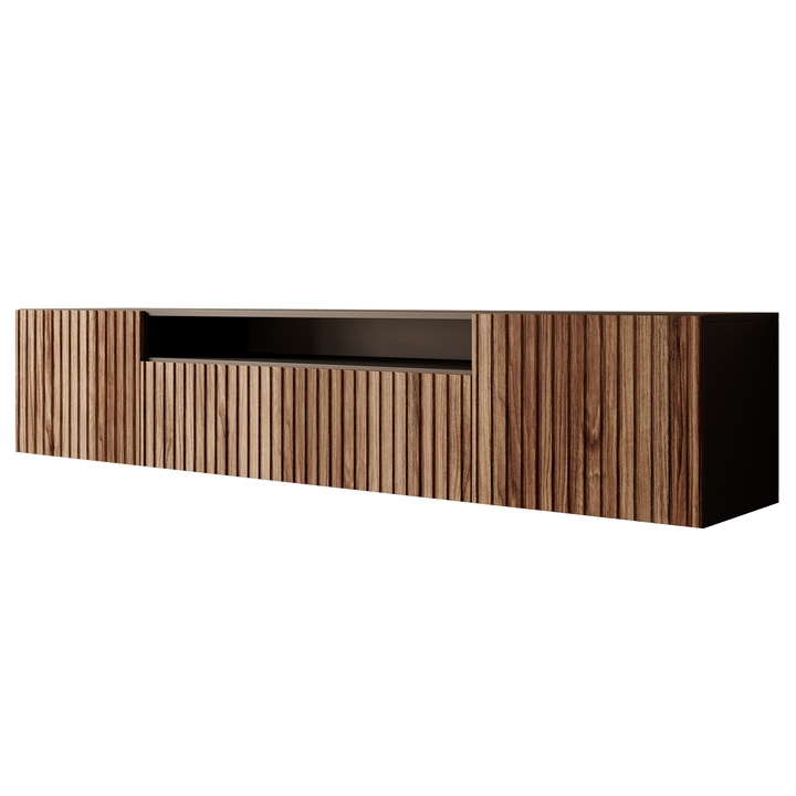 TV komoda MITCH černá/dub 1