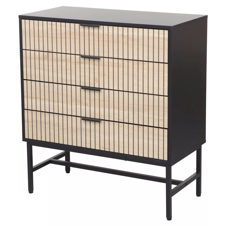 Sconto Komoda MOGU 2 černá/dub