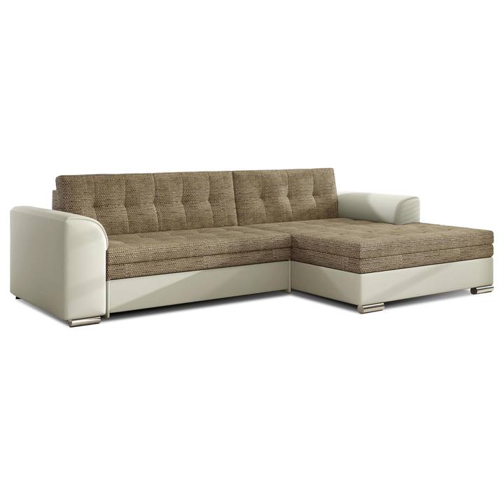 Sconto Sedací souprava MOISES pravá, béžová/bílá