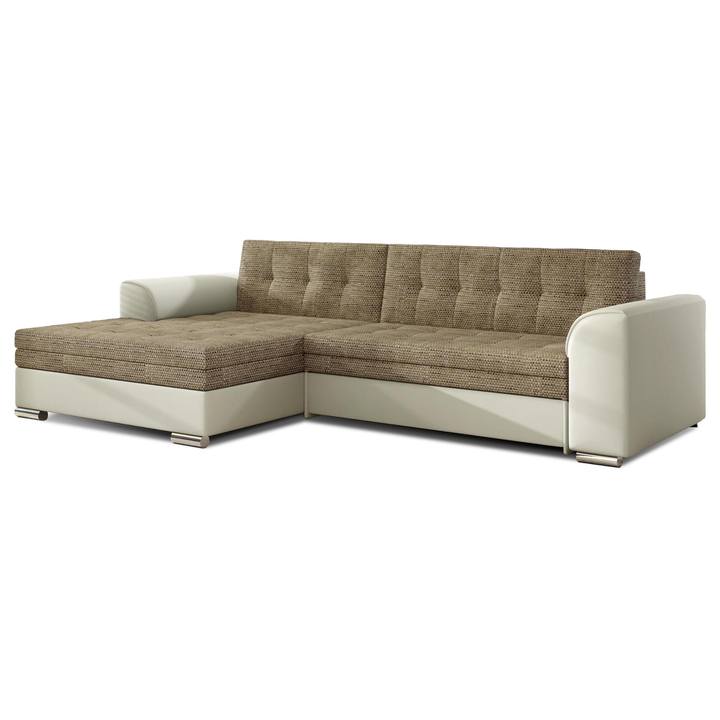 Sconto Sedací souprava MOISES levá, béžová/bílá