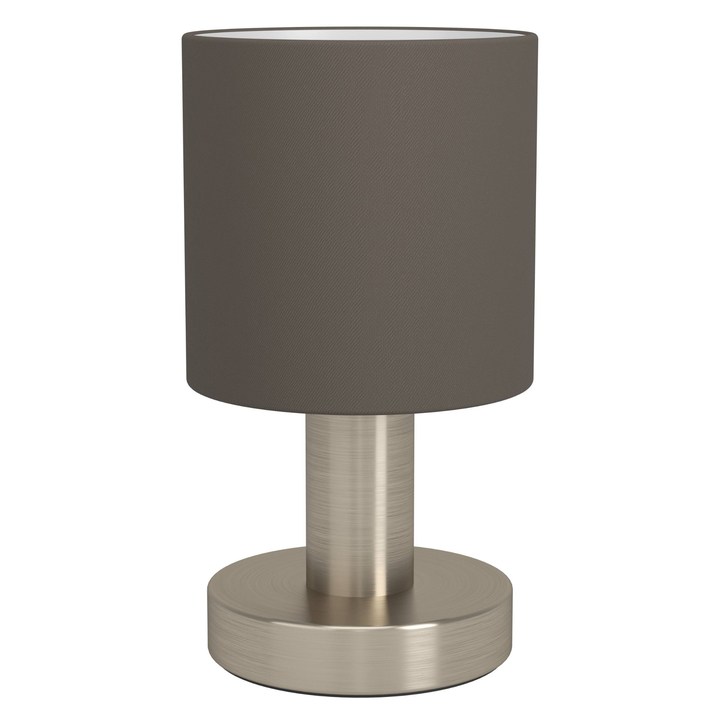 Sconto Stolní lampa MONTETTO hnědá/stříbrná