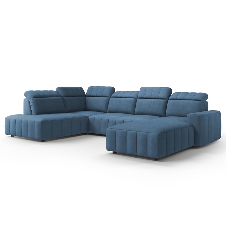 Sconto Sedací souprava MONTREAL II pravá, modrá