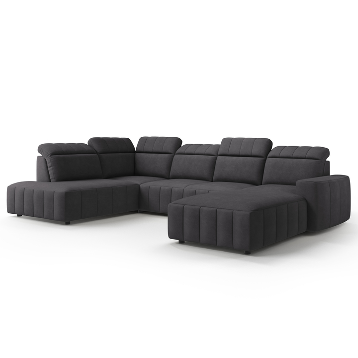 Sconto Sedací souprava MONTREAL II pravá, antracitová