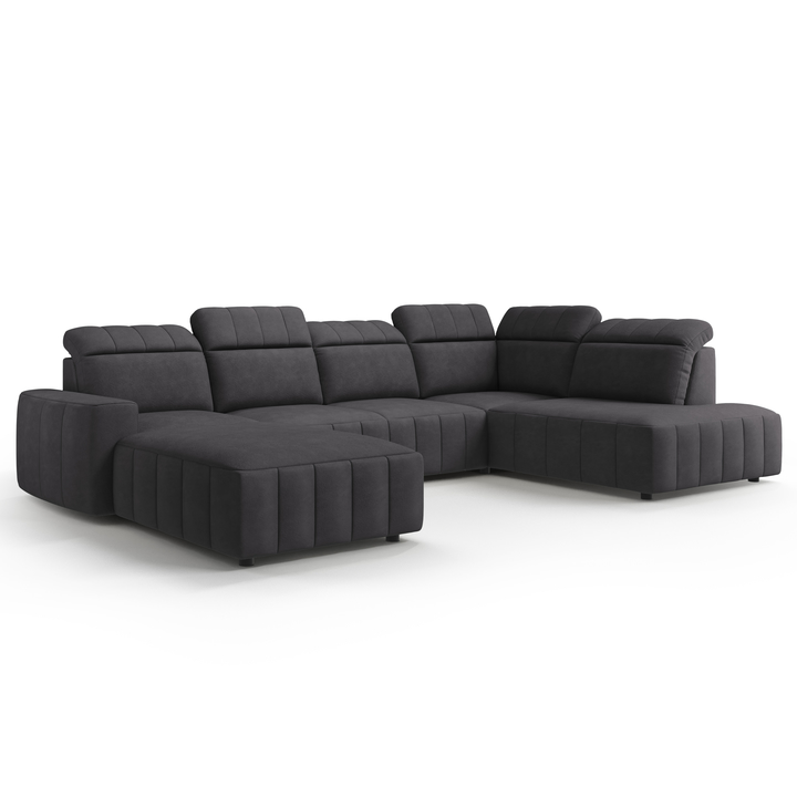 Sconto Sedací souprava MONTREAL II levá, antracitová