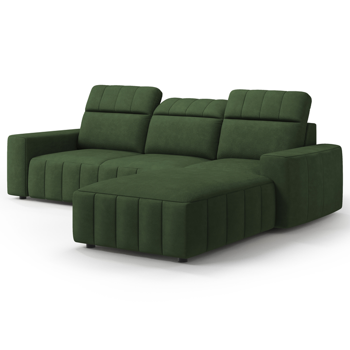 Sconto Sedací souprava MONTREAL pravá, tmavě zelená