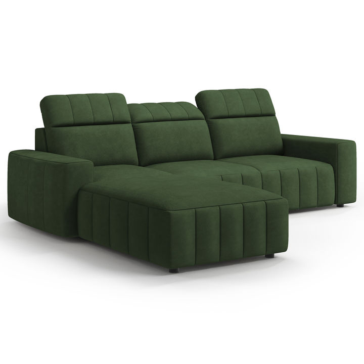 Sconto Sedací souprava MONTREAL levá, tmavě zelená