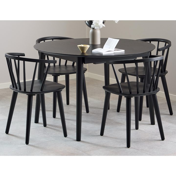 Sconto Jídelní set MONTREUX matná černá