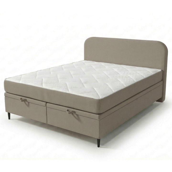 Postel s matrací MOREVIEW taupe, 160x200 cm 1