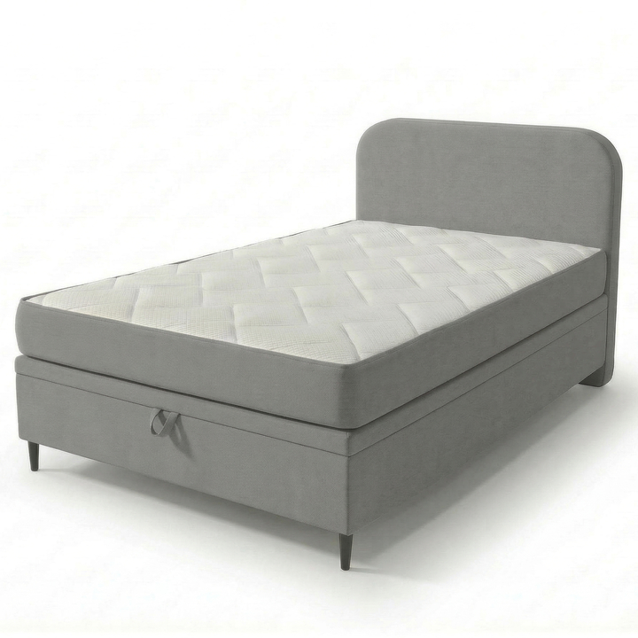 Postel s matrací MOREVIEW šedá, 120x200 cm 1