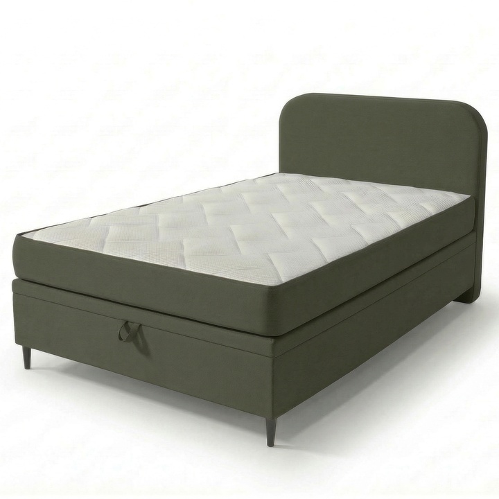 Postel s matrací MOREVIEW olivová, 120x200 cm 1