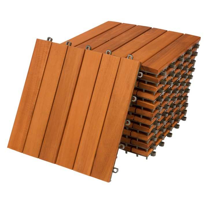 Sconto Terasová dlaždice MOSAIC akácie, 11 ks