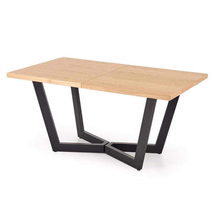 Sconto Jídelní stůl MOSSAVI 2 dub/černá