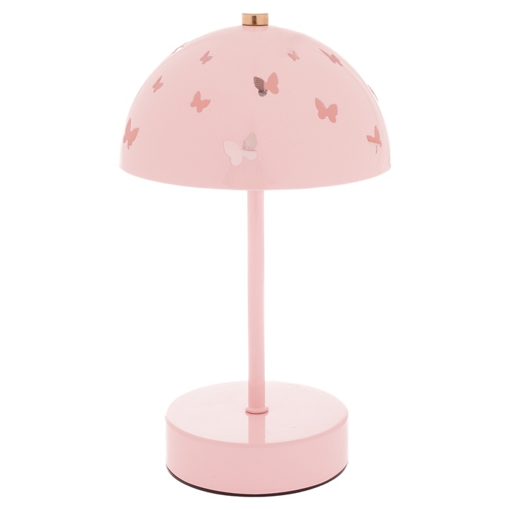 Sconto Stolní lampa MOTÝLEK růžová