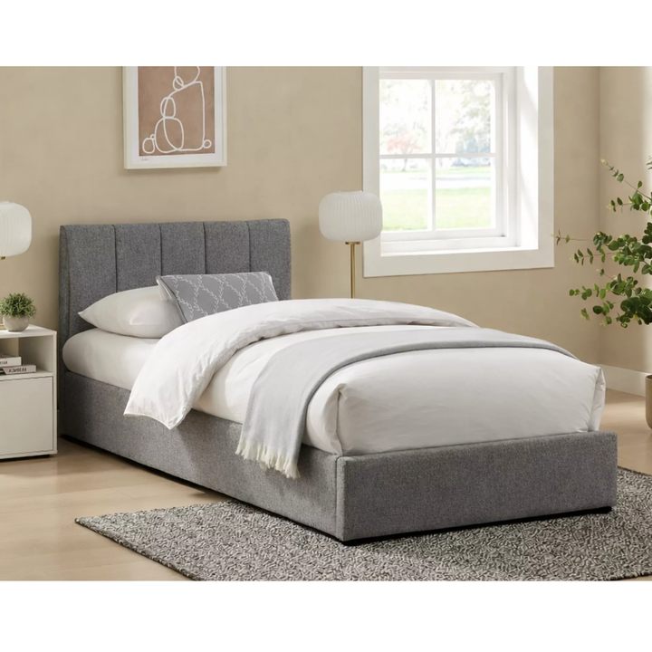 Sconto Postel s roštem MUNTRIOL 2 šedá, 90x200 cm