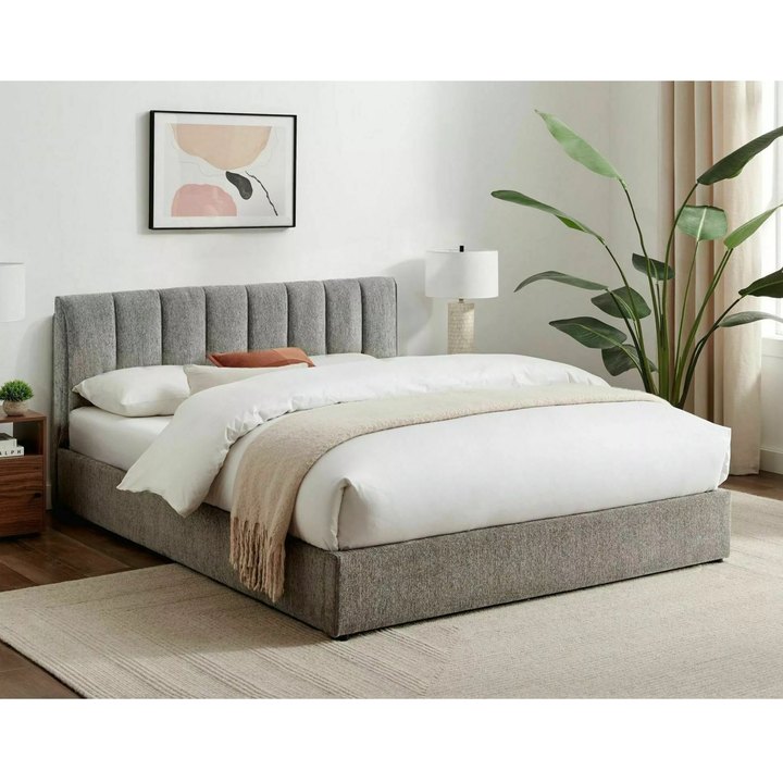 Sconto Postel s roštem MUNTRIOL 3 šedá, 140x200 cm