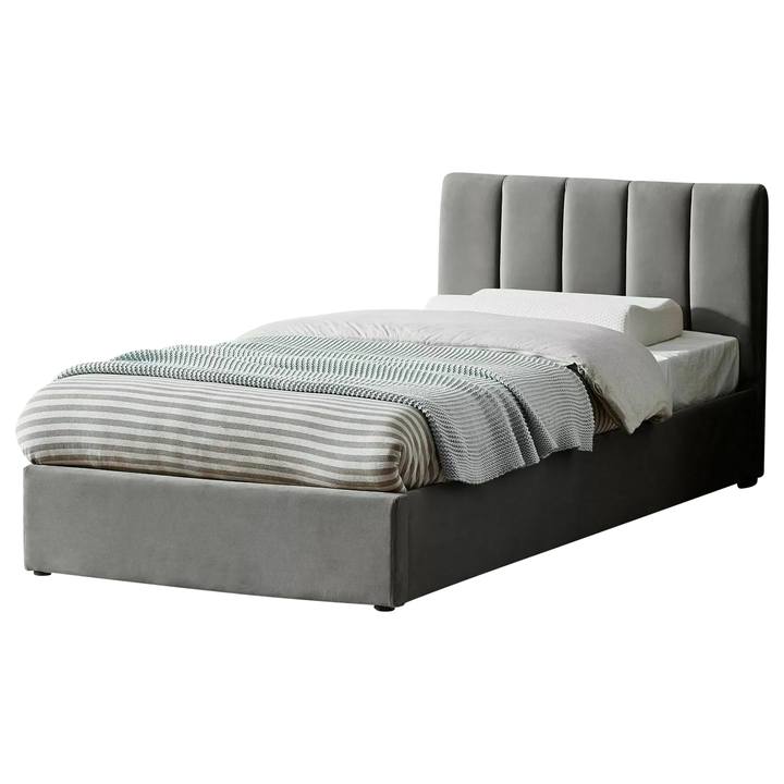 Sconto Postel s roštem MUNTRIOL šedá, 90x200 cm