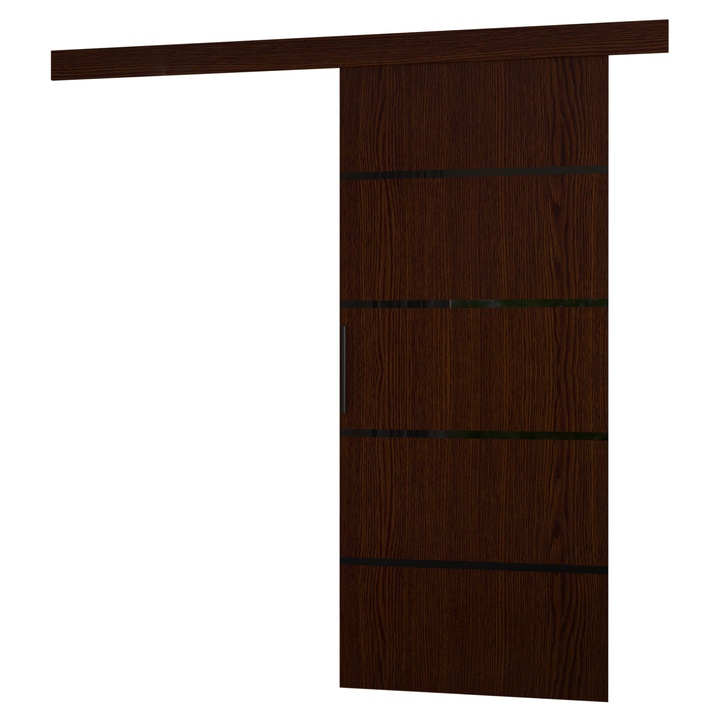 Sconto Posuvné dveře MUSCHU wenge/černá, 86x205 cm
