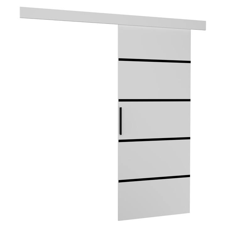 Sconto Posuvné dveře MUSCHU bílá/černá, 86x205 cm