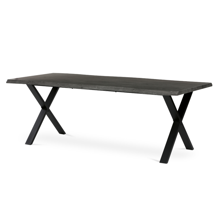 Jídelní stůl NARAGO šedý dub/černá, šířka 210 cm 1