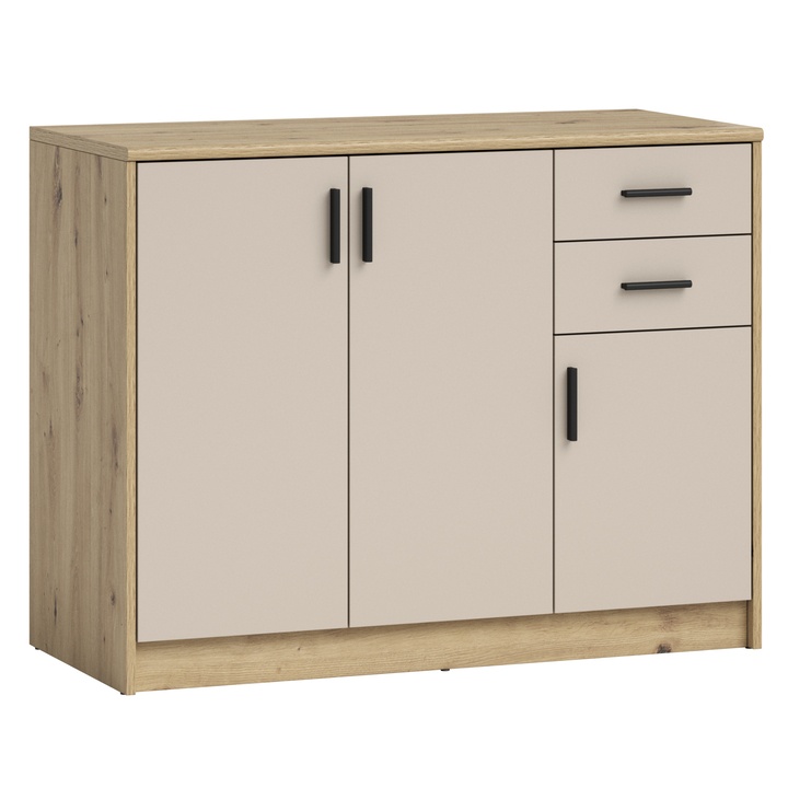 Sconto Komoda NELLY 5 dub artisan/kašmírová