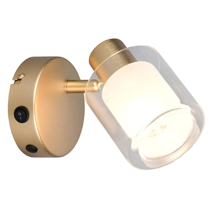 Bodové svítidlo NERALO zlatá/bílá 1