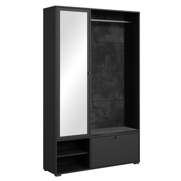 Sconto Předsíňová stěna NEREA II černá