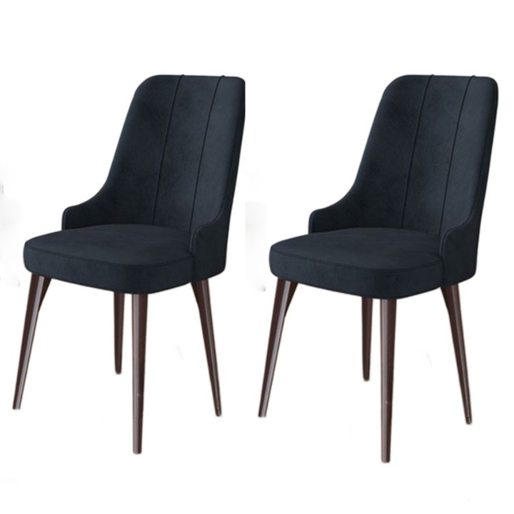 Sconto Jídelní židle NEWA antracitová/hnědá, set  ks