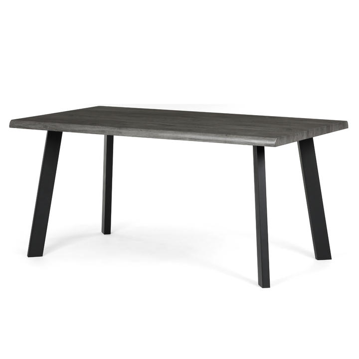 Jídelní stůl NIFON šedý dub/černá, šířka 160 cm 1