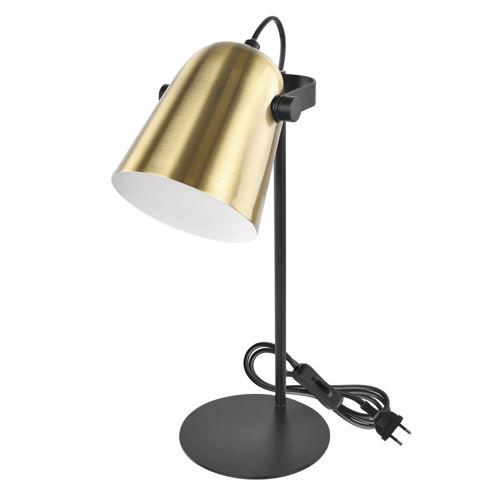 Sconto Stolní lampa NINA zlatá/černá