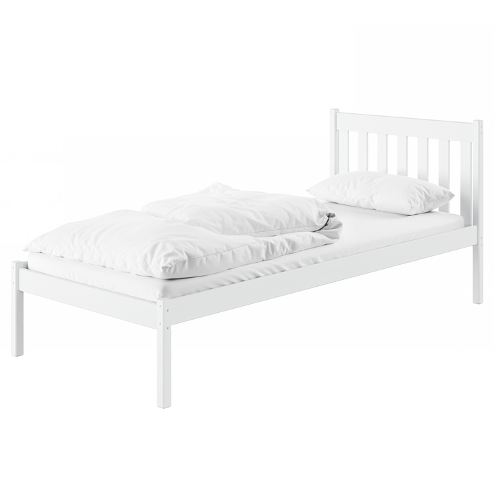Sconto Postel s roštem NITRAM bílá, 90x200 cm