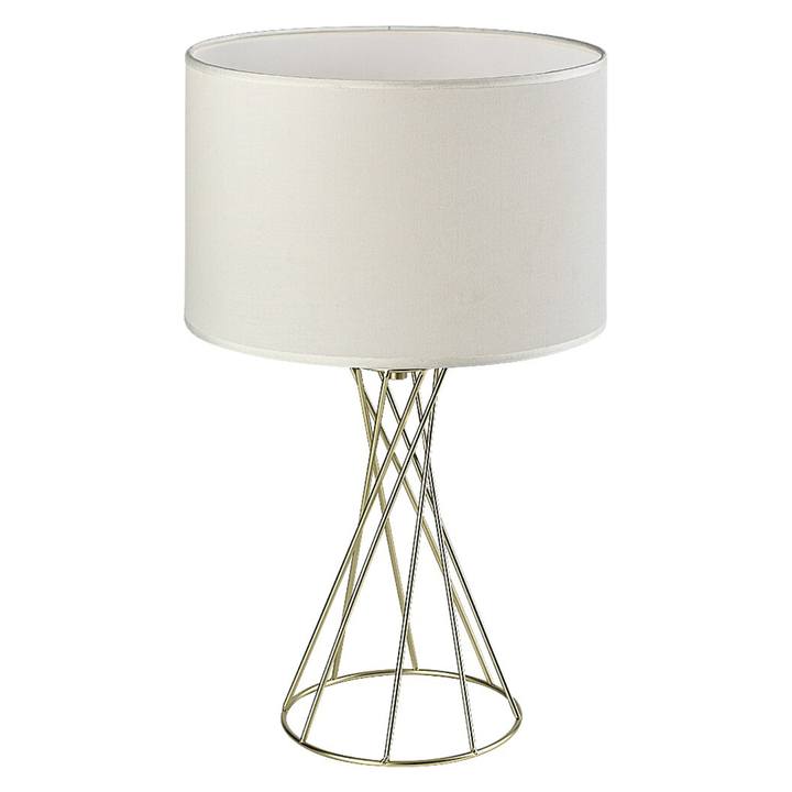 Stolní lampa NIVRA bílá/zlatá 1