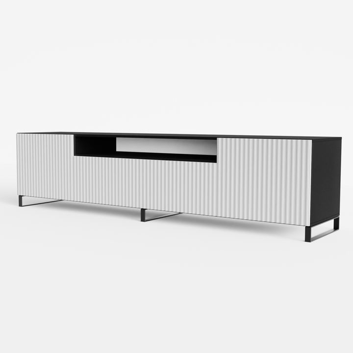 TV stolek NONIE černá/bílá 1