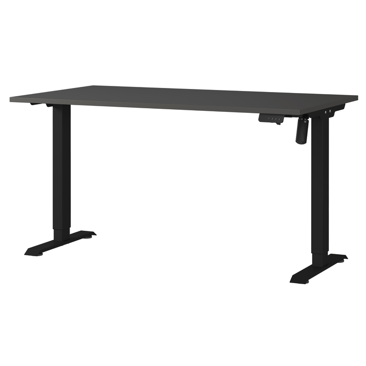 Sconto Psací stůl NORDA grafitová, šířka 140 cm