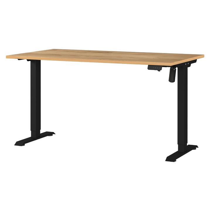 Sconto Psací stůl NORDA dub/černá, šířka 140 cm