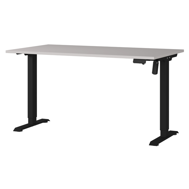 Sconto Psací stůl NORDA kašmírová/černá, šířka 140 cm