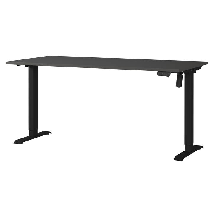 Sconto Psací stůl NORDA grafitová, šířka 160 cm