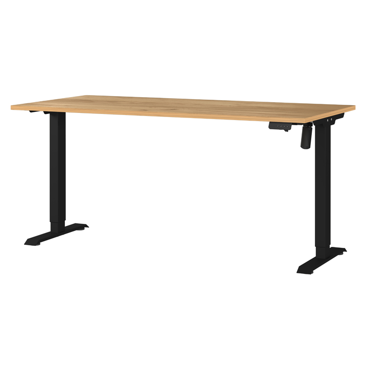 Sconto Psací stůl NORDA dub/černá, šířka 160 cm