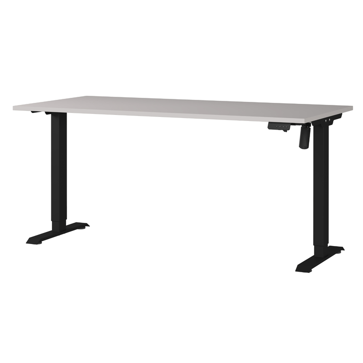 Sconto Psací stůl NORDA kašmírová/černá, šířka 160 cm