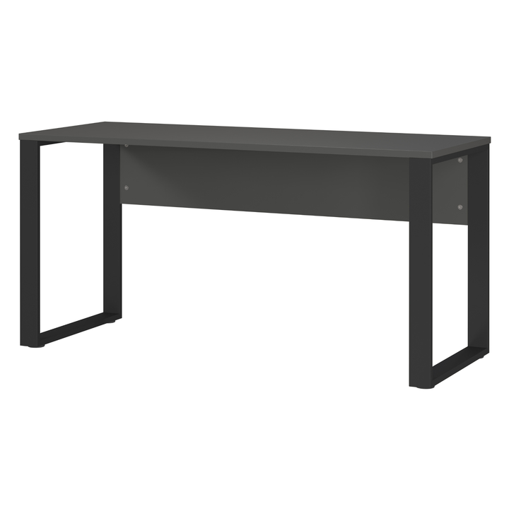 Sconto Psací stůl NORDA grafitová/černá, šířka 150 cm