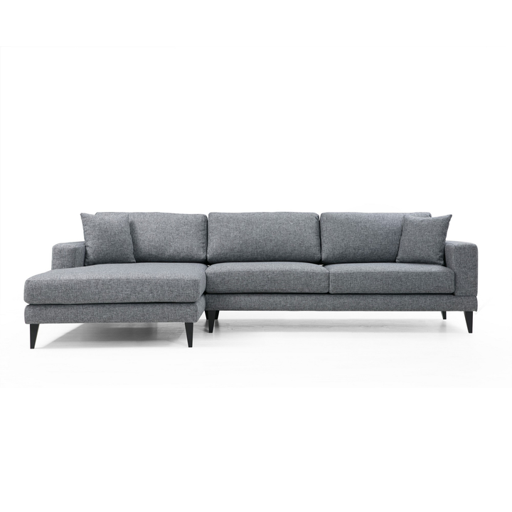 Sconto Sedací souprava NORDIC levá, tmavě šedá