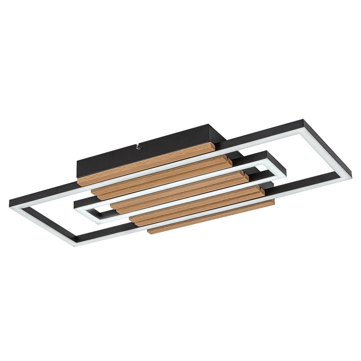 Stropní svítidlo NOXELLE 2 dub/černá, šířka 60 cm 1