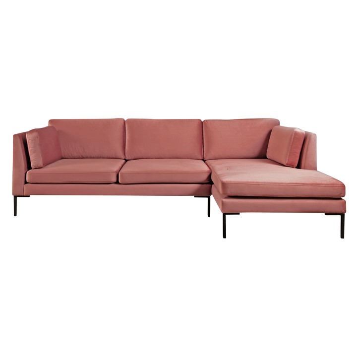 Sconto Sedací souprava OCEAN II pravá, růžová