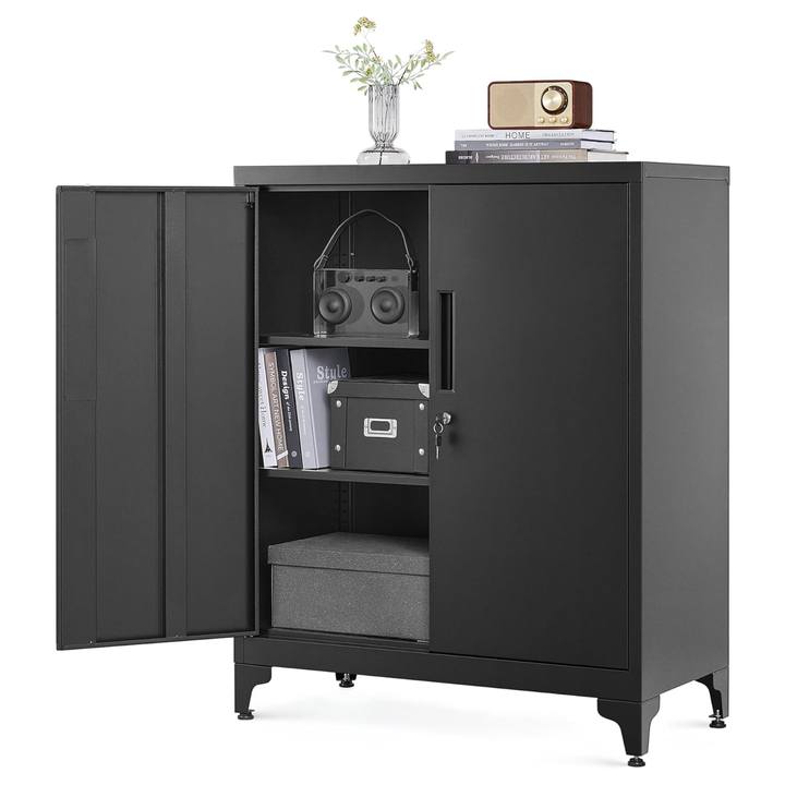 Sconto Skříň do pracovny OFFICE černá