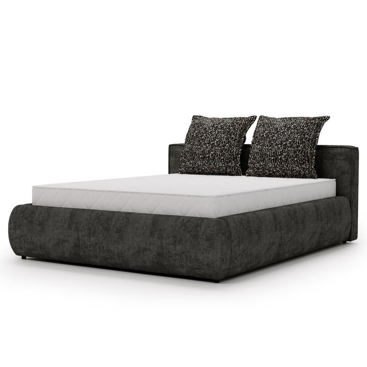 Sconto Postel s roštem OLIVE grafitová, 160x200 cm