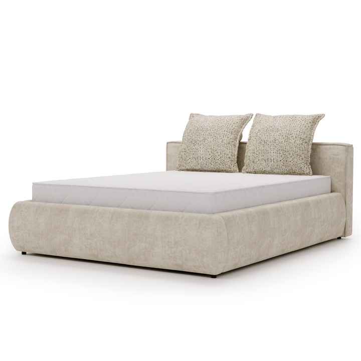 Sconto Postel s matrací  OLIVE krémová, 160x200 cm